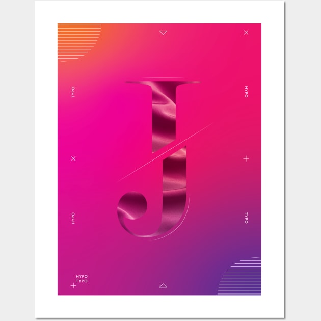 Hypo Typo | Letter J Wall Art by DMK | DigiArt